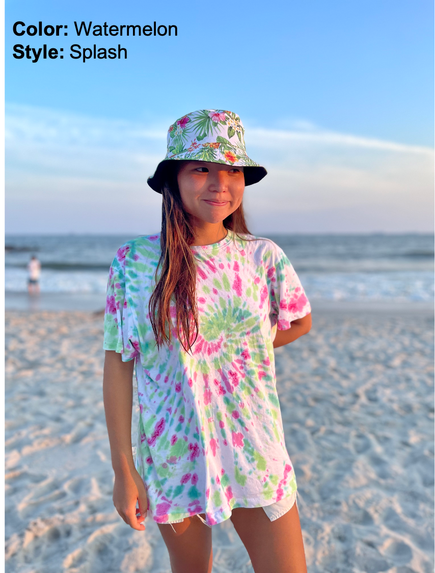 Unisex Tie Dye Crew Tee - Customizable: Pick Your Colors (Option